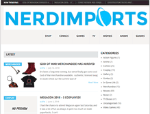 Tablet Screenshot of nerdimports.com